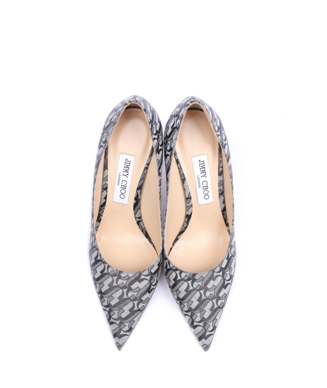 JIMMY CHOO Серебряные туфли, фото 4