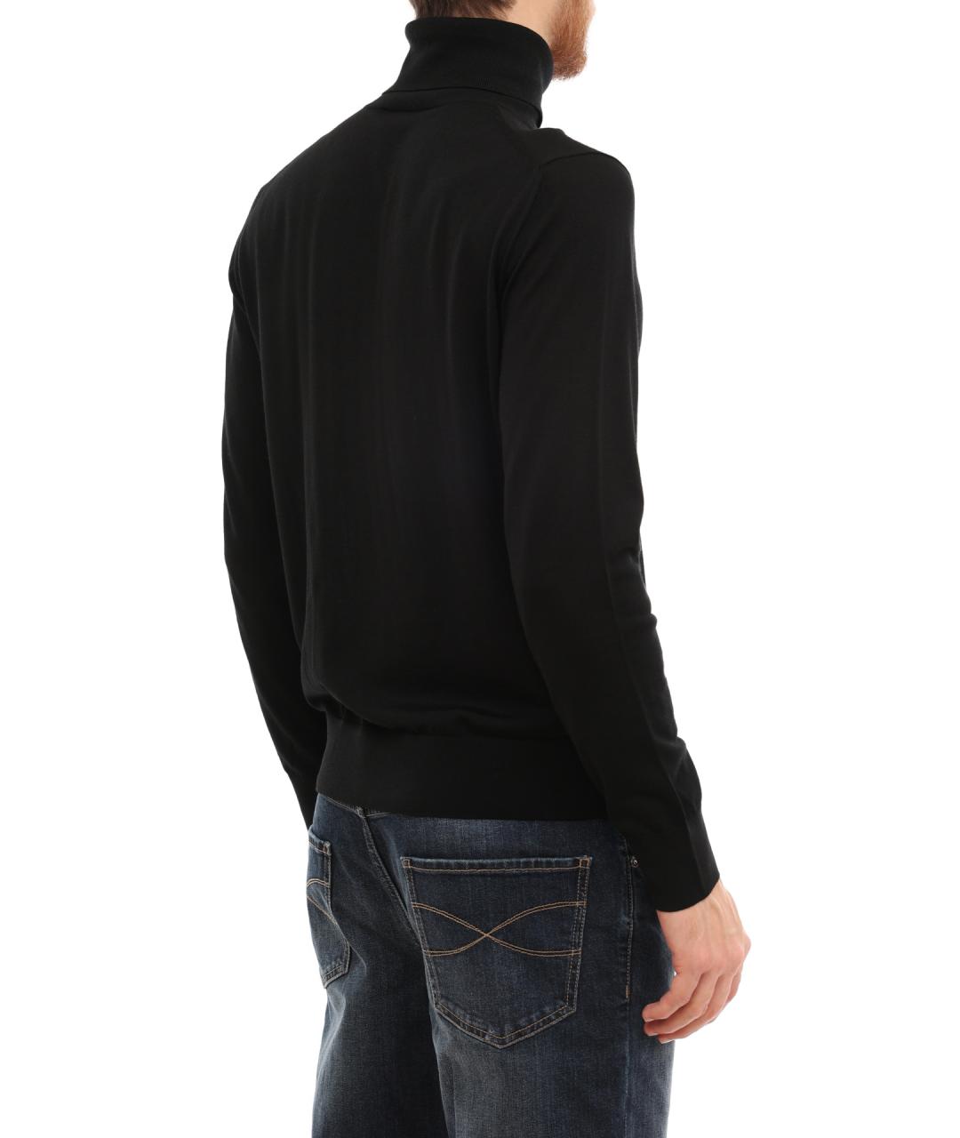 ZZEGNA Черный шерстяной джемпер / свитер, фото 2