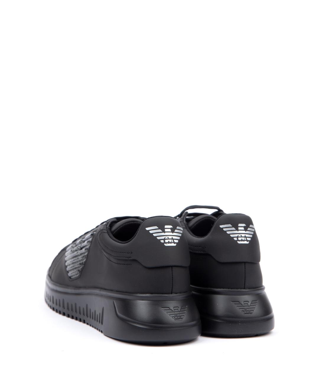 EMPORIO ARMANI Черные кеды, фото 3