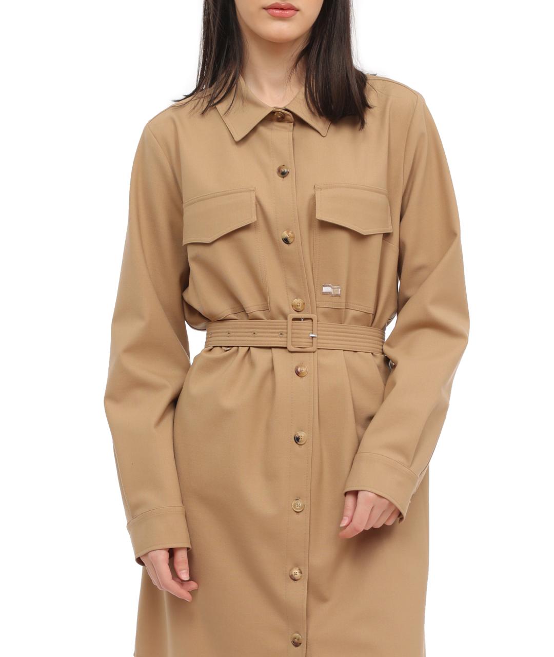 TOMMY HILFIGER Бежевое повседневное платье, фото 2