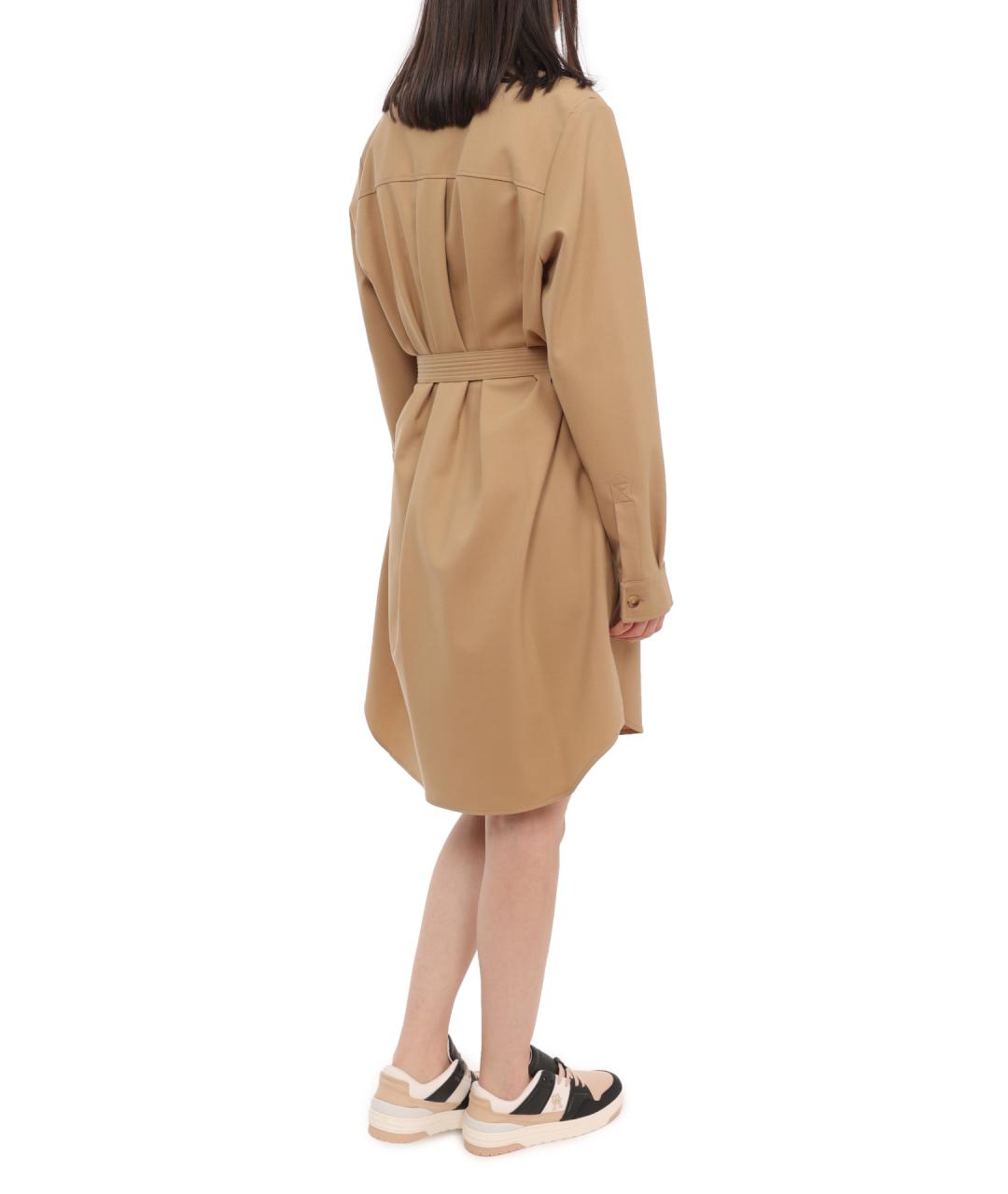 TOMMY HILFIGER Бежевое повседневное платье, фото 5