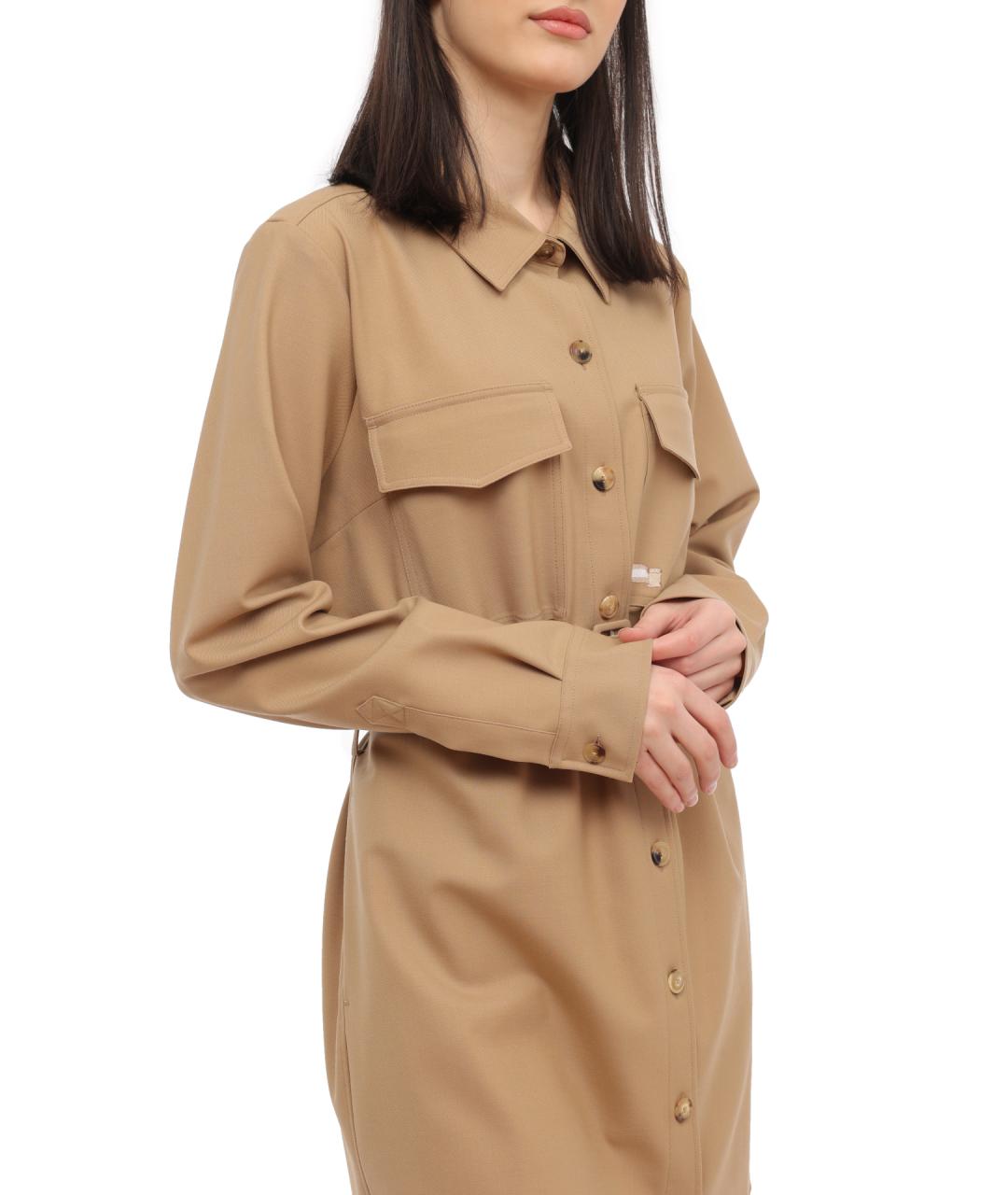 TOMMY HILFIGER Бежевое повседневное платье, фото 4