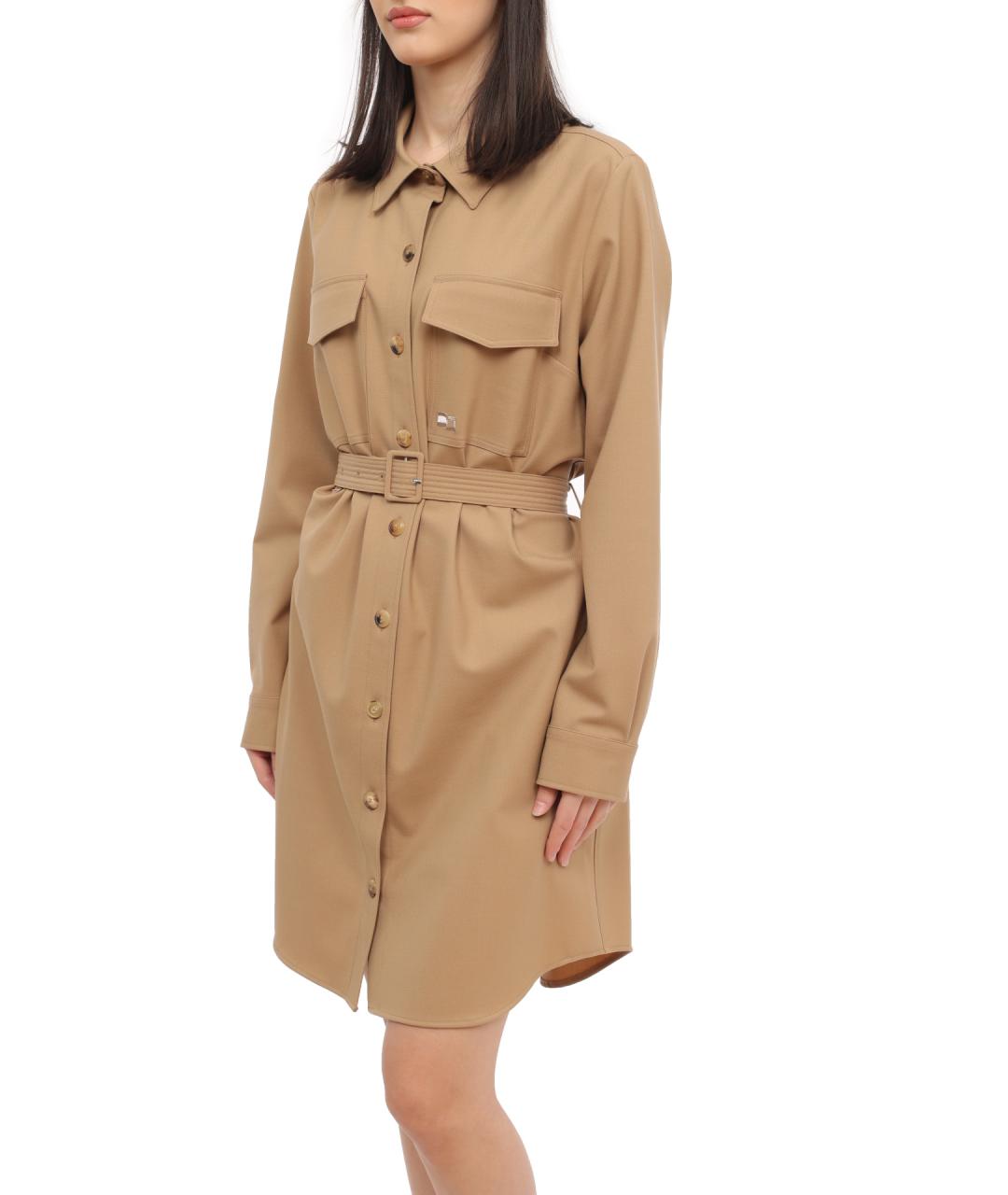 TOMMY HILFIGER Бежевое повседневное платье, фото 3