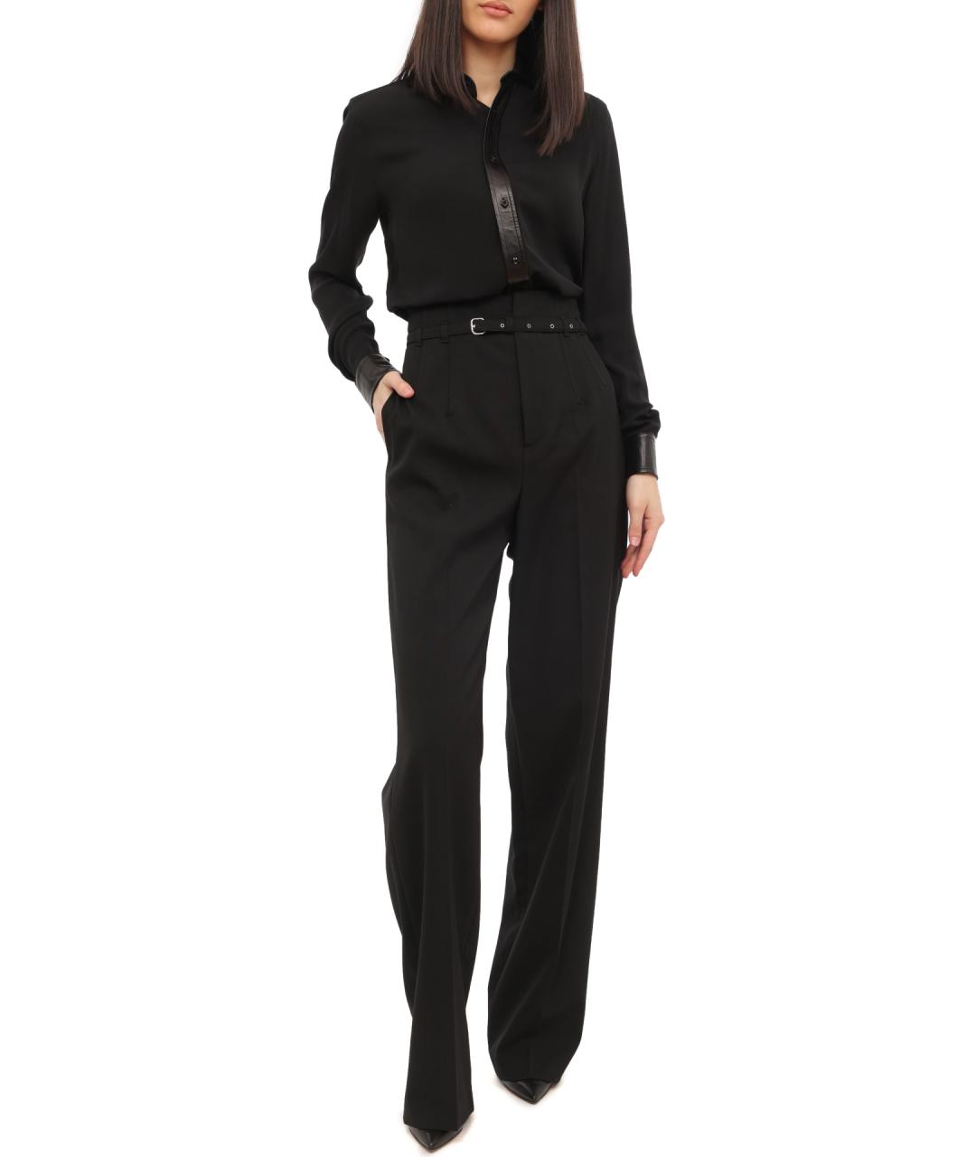 VALENTINO Черные прямые брюки, фото 2