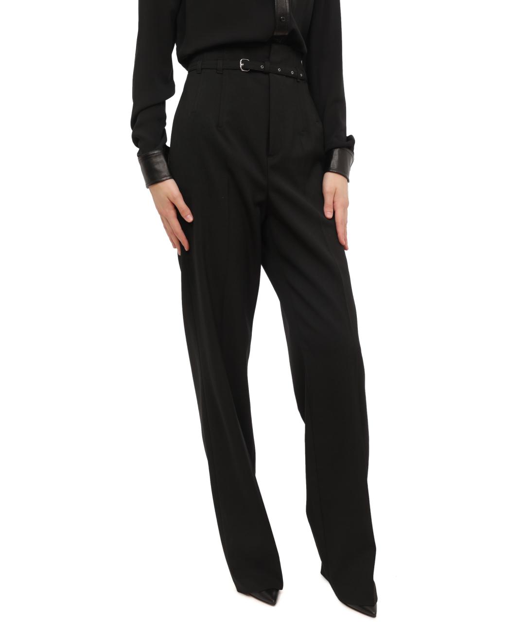VALENTINO Черные прямые брюки, фото 4