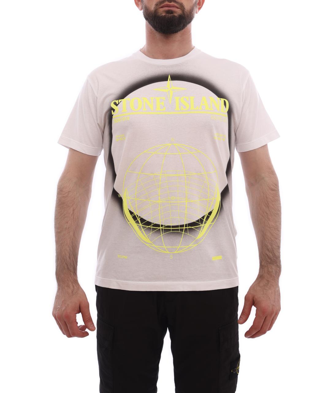 STONE ISLAND Мульти хлопковая футболка, фото 1