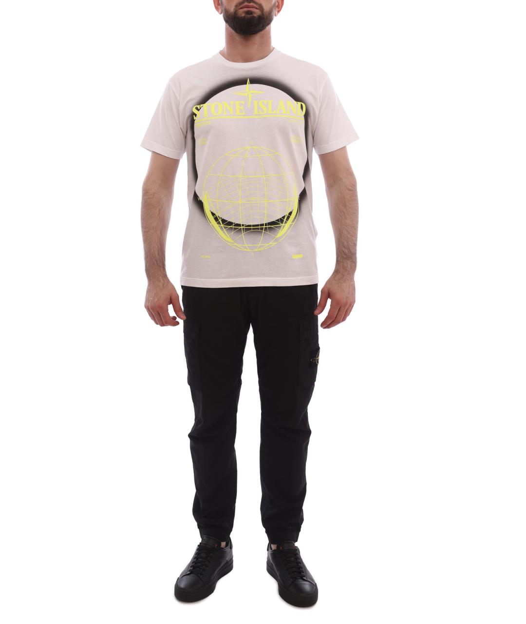 STONE ISLAND Мульти хлопковая футболка, фото 5