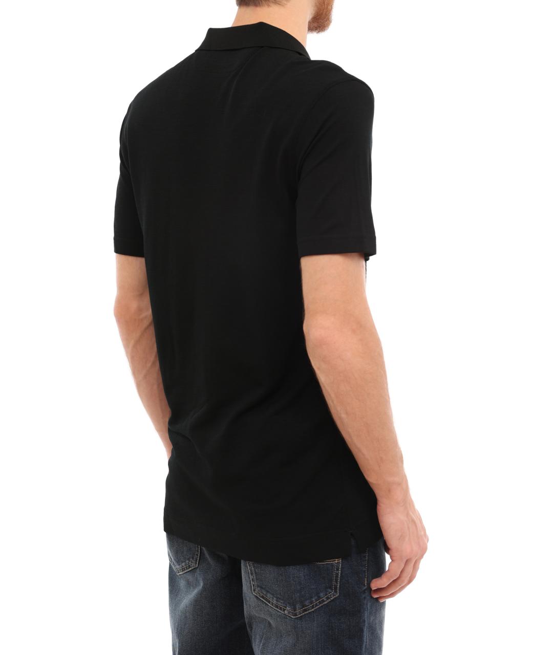 ZEGNA Черная футболка, фото 4