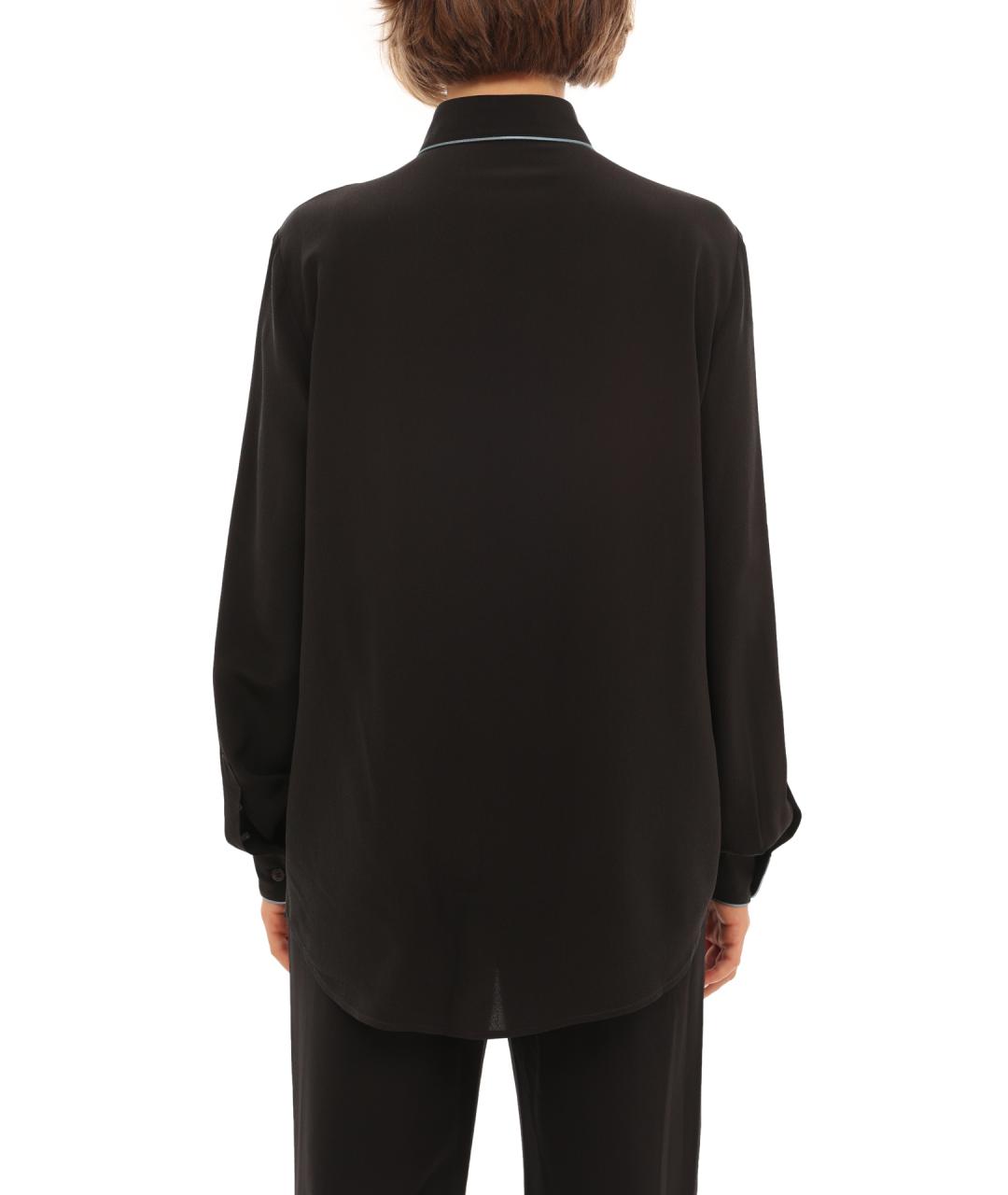 ETRO Черная шелковая рубашка, фото 4