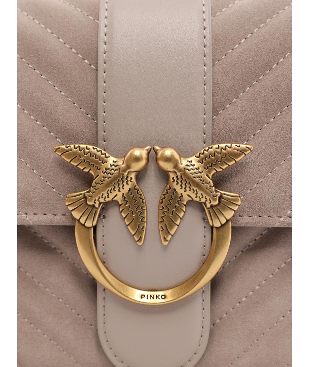 PINKO Серая сумка через плечо, фото 5