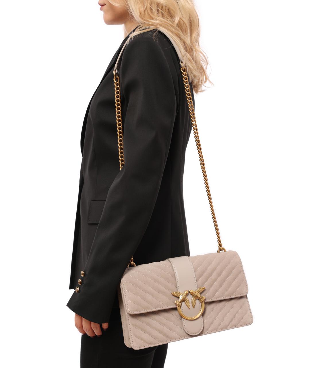 PINKO Серая сумка через плечо, фото 2