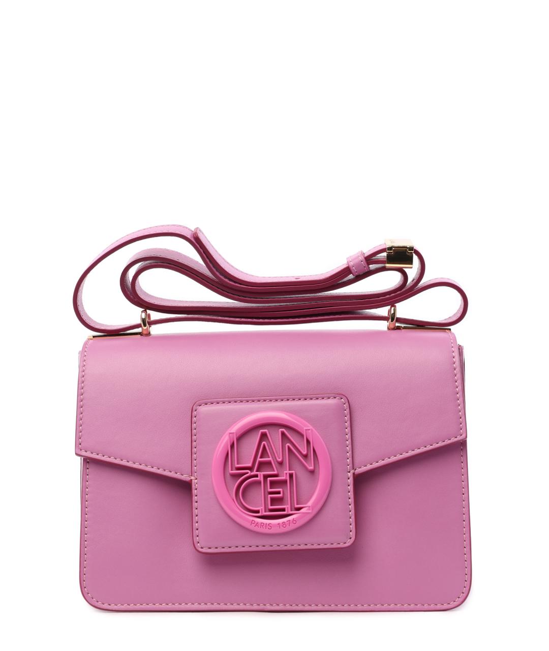 LANCEL Розовая сумка через плечо, фото 4
