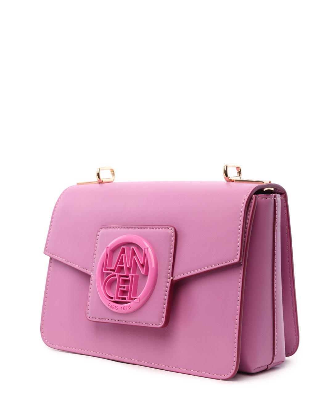 LANCEL Розовая сумка через плечо, фото 2