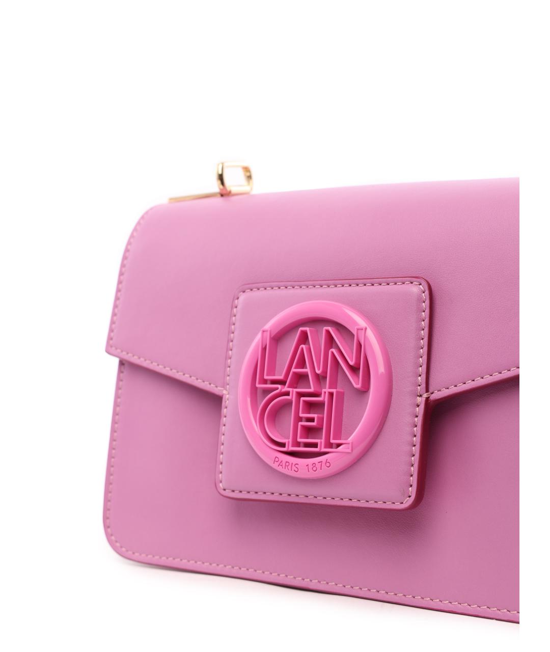 LANCEL Розовая сумка через плечо, фото 5