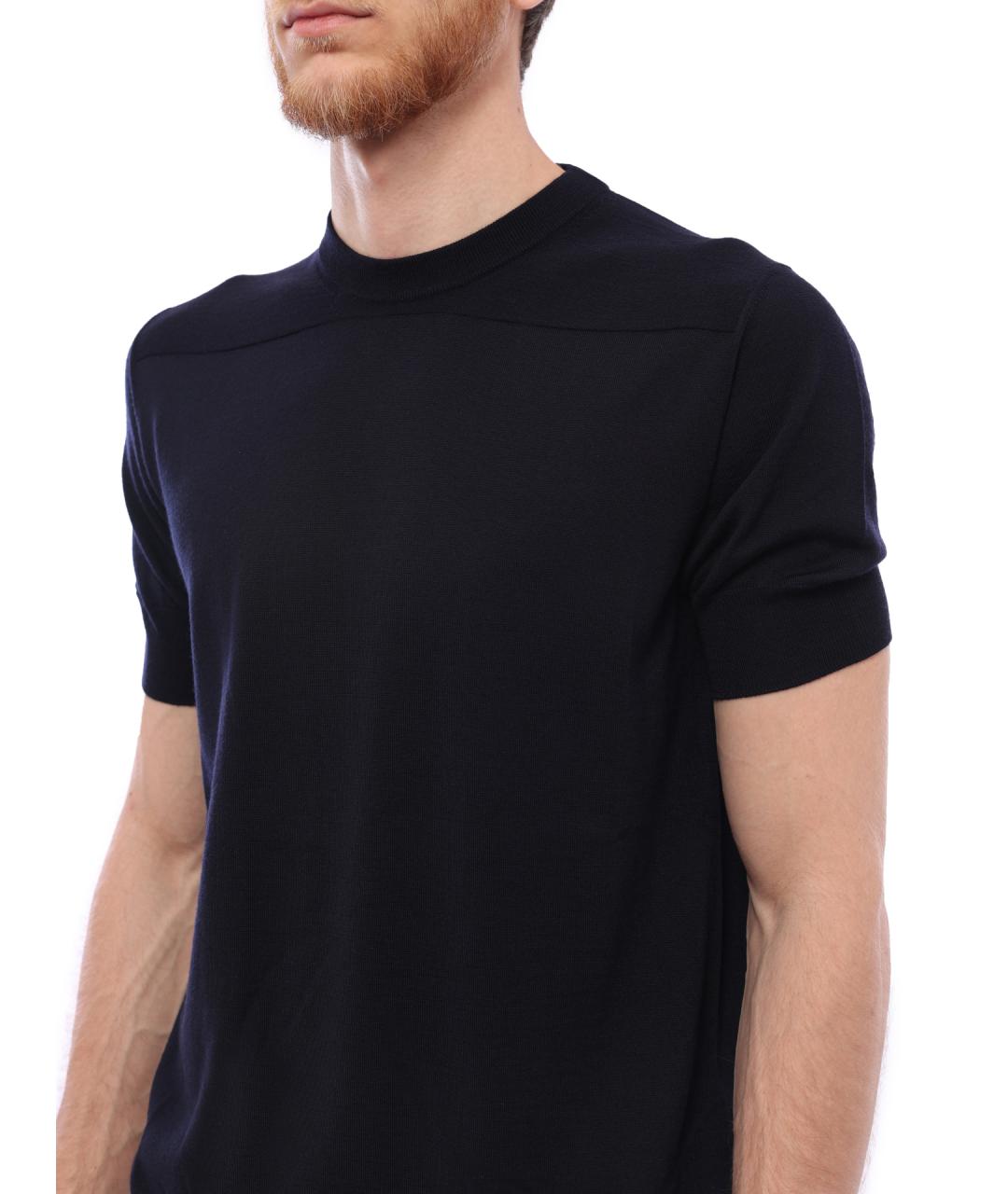 JIL SANDER Темно-синяя футболка, фото 3