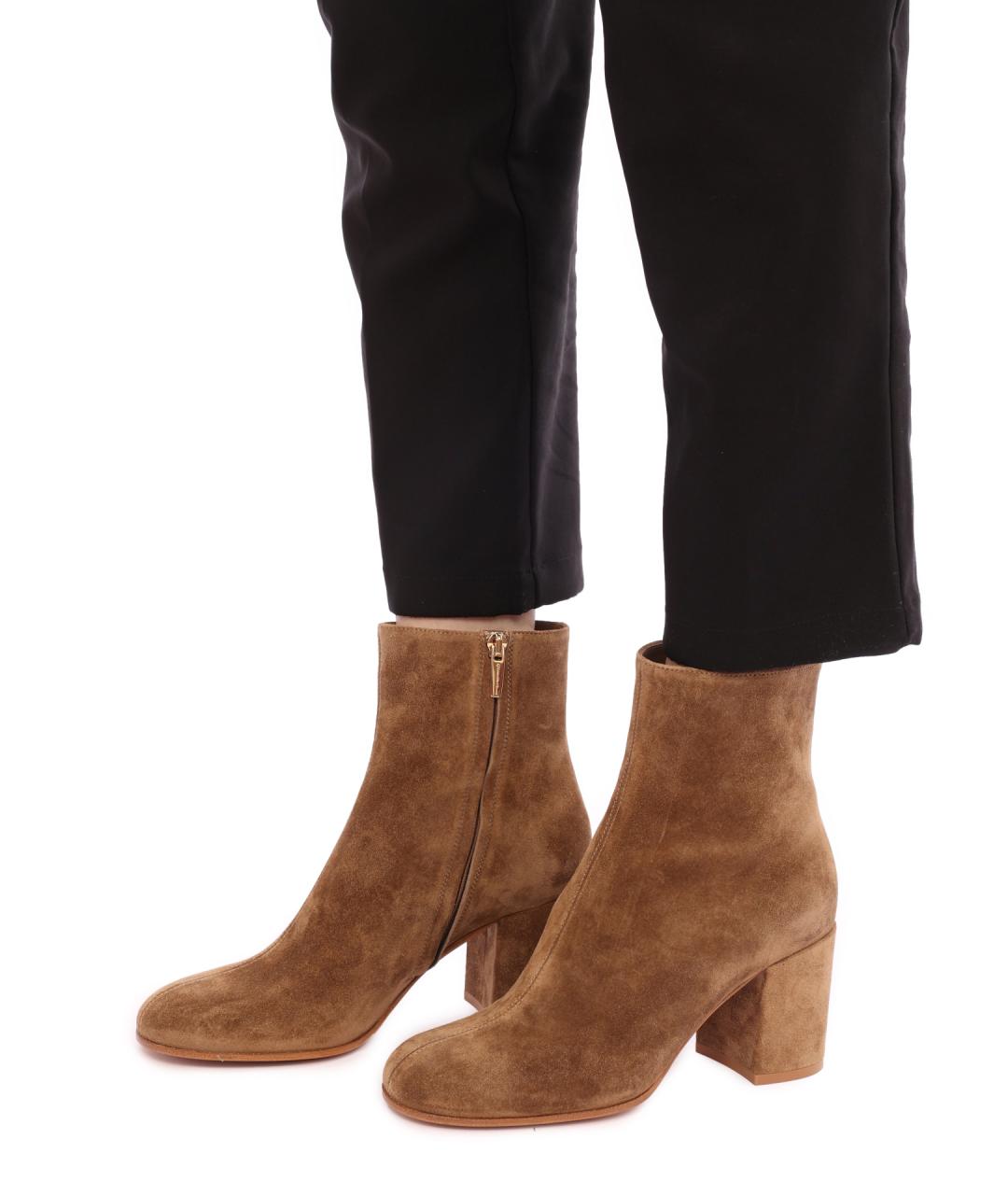 GIANVITO ROSSI Замшевые ботильоны, фото 7