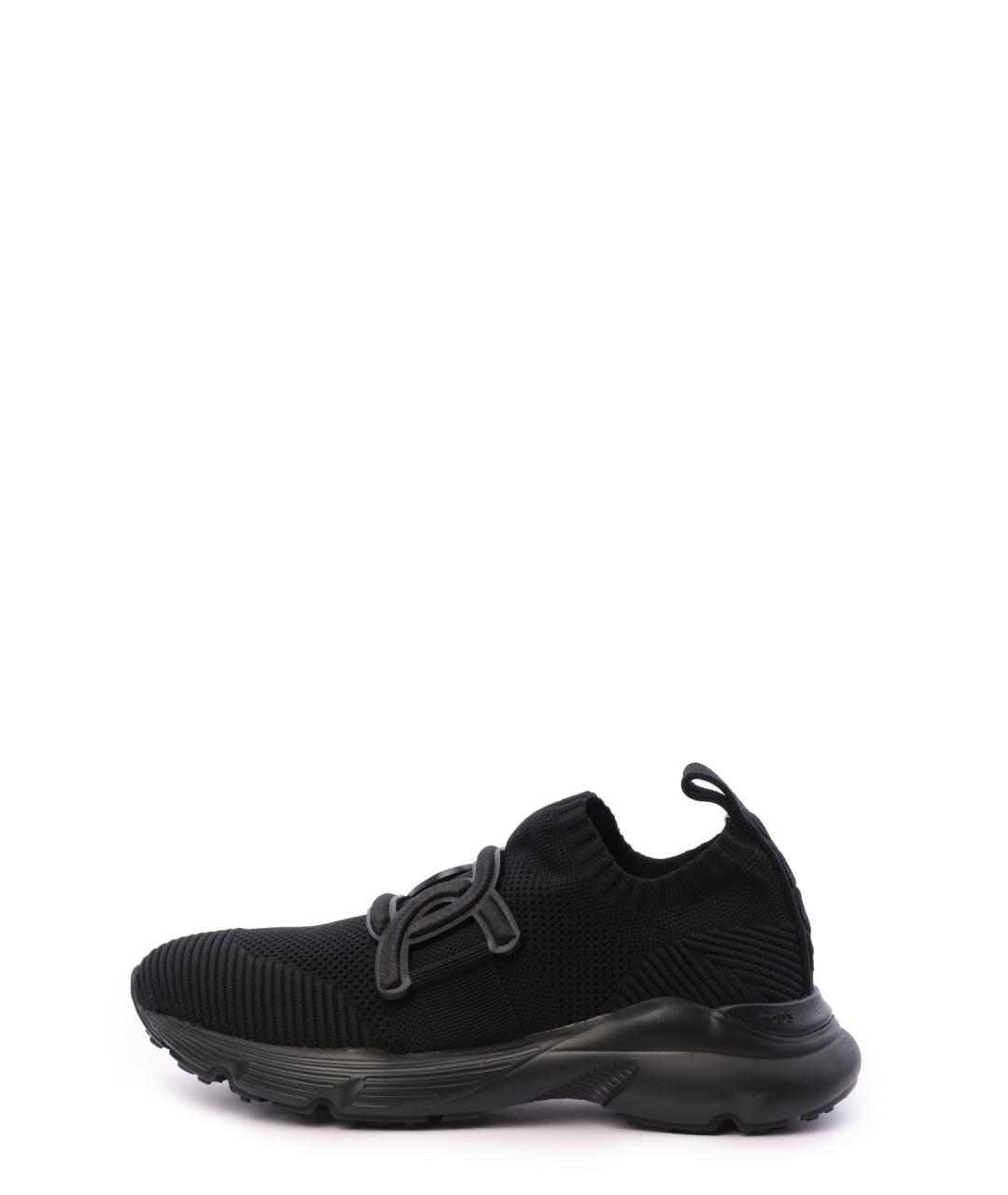 TOD'S Черные текстильные кроссовки, фото 8