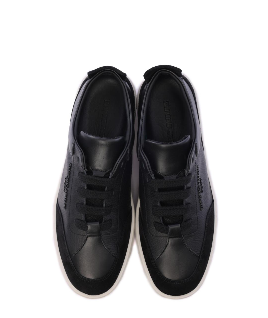 EMPORIO ARMANI Черные кеды, фото 5