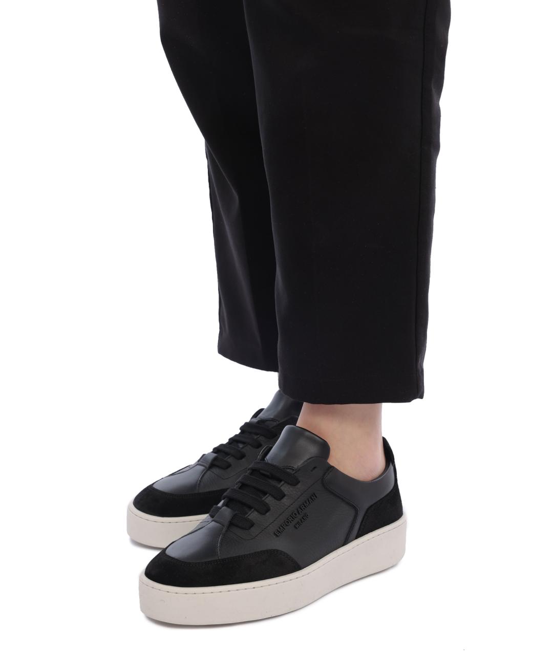 EMPORIO ARMANI Черные кеды, фото 7