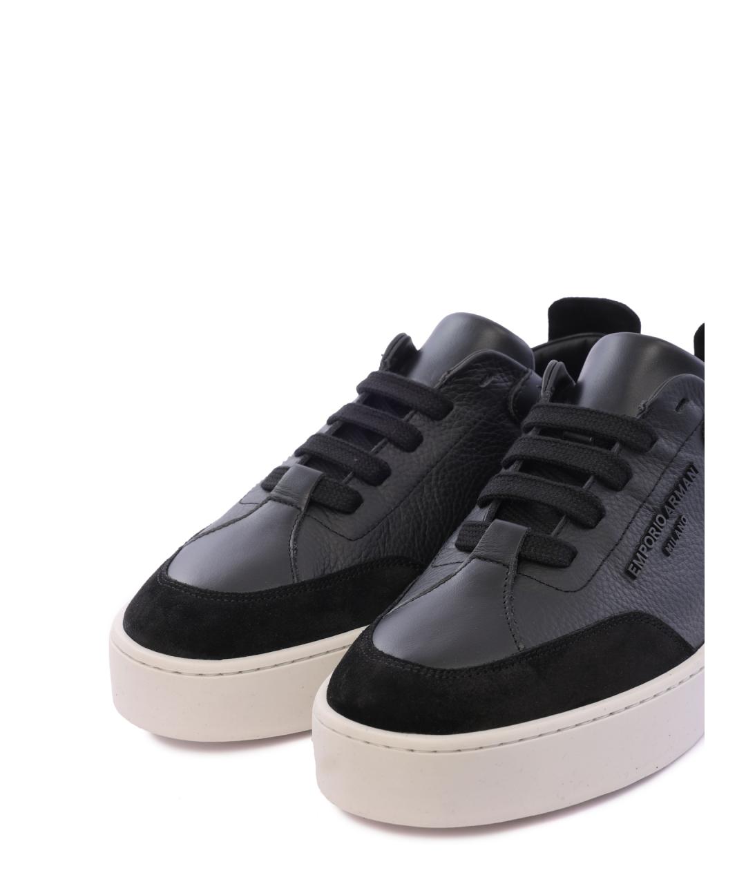 EMPORIO ARMANI Черные кеды, фото 6