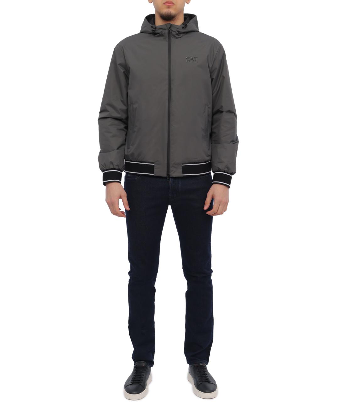 EA7 Серая куртка, фото 2