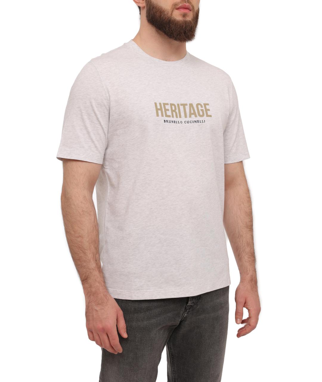 BRUNELLO CUCINELLI Хлопковая футболка, фото 4