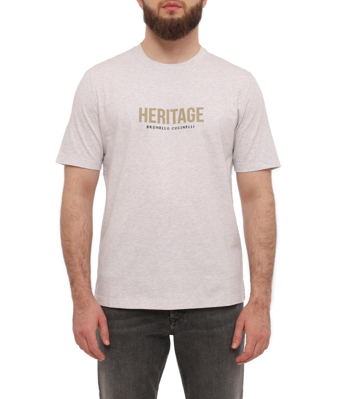 BRUNELLO CUCINELLI Хлопковая футболка, фото 1