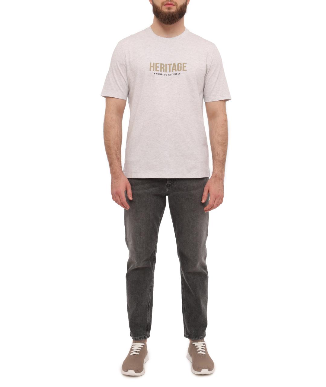 BRUNELLO CUCINELLI Хлопковая футболка, фото 2