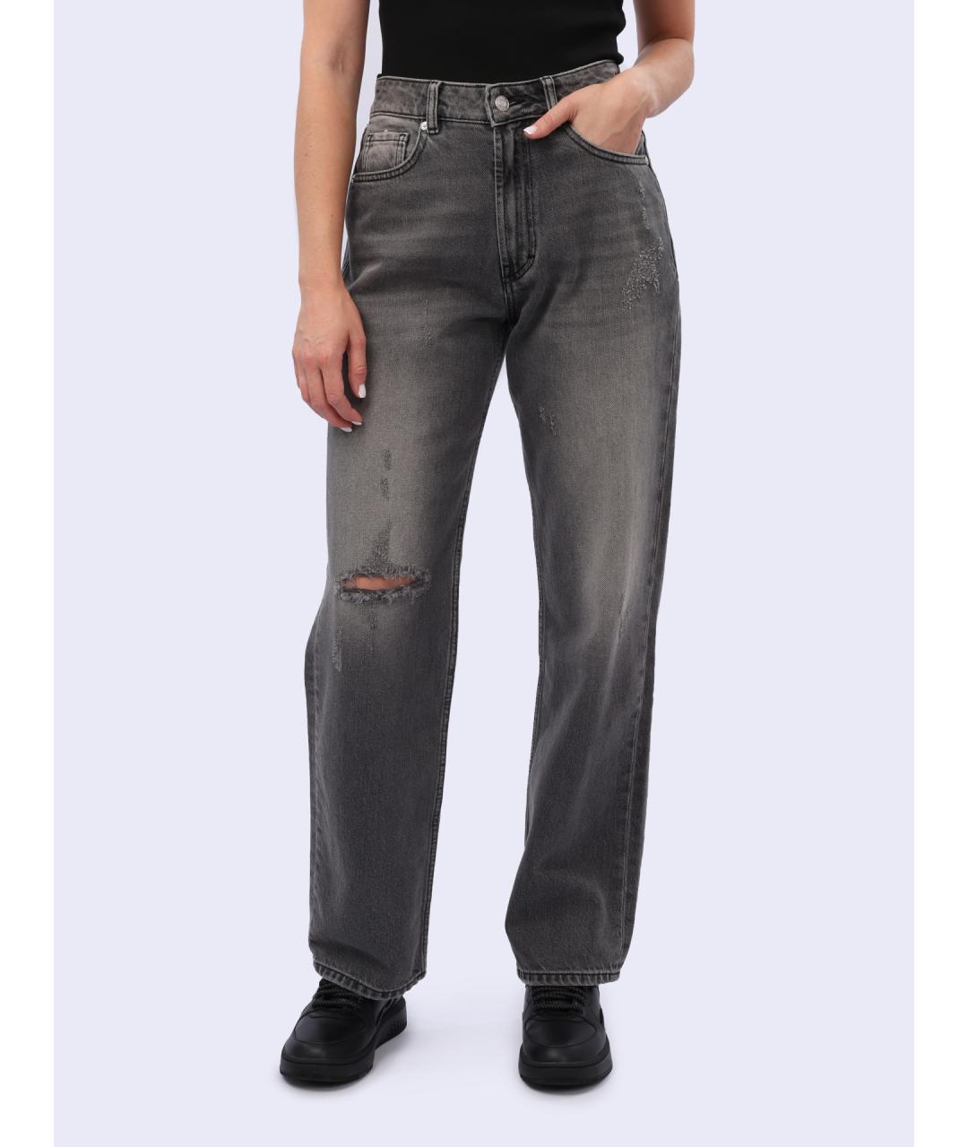 HUGO Хлопковые прямые джинсы, фото 2