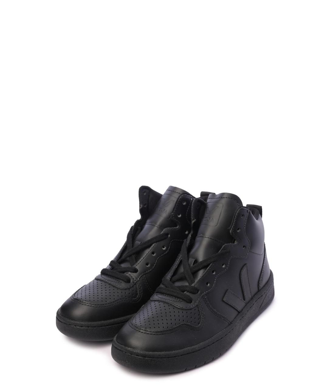 VEJA Черные кожаные кеды, фото 2