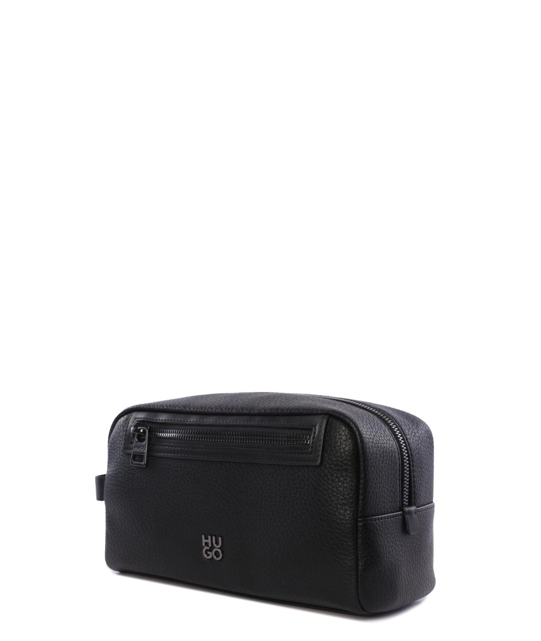 HUGO Черная барсетка, фото 2