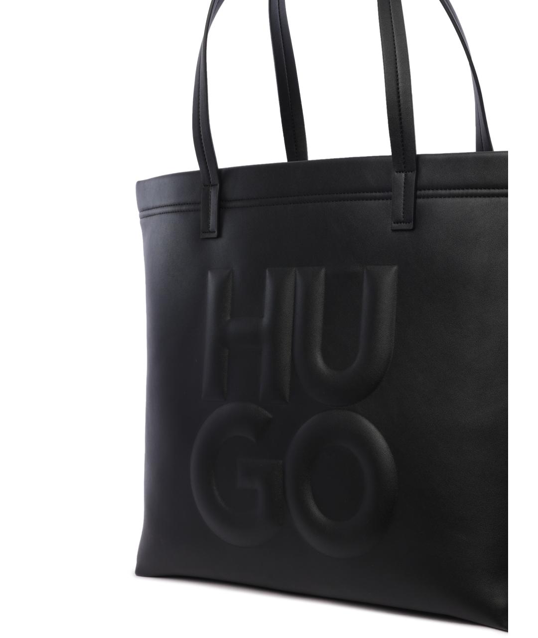 HUGO Черная сумка тоут, фото 4