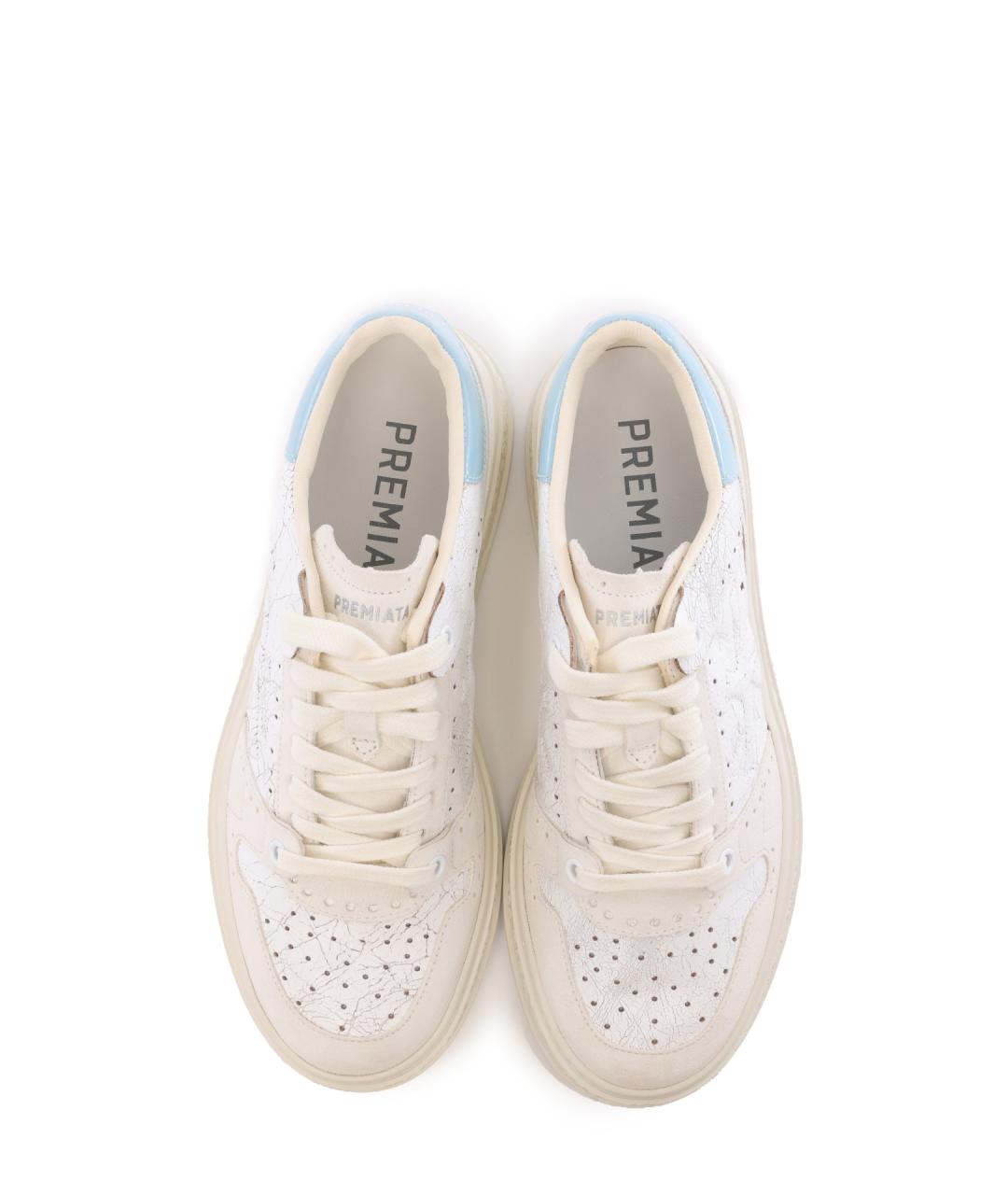 PREMIATA Бежевые кожаные кеды, фото 5