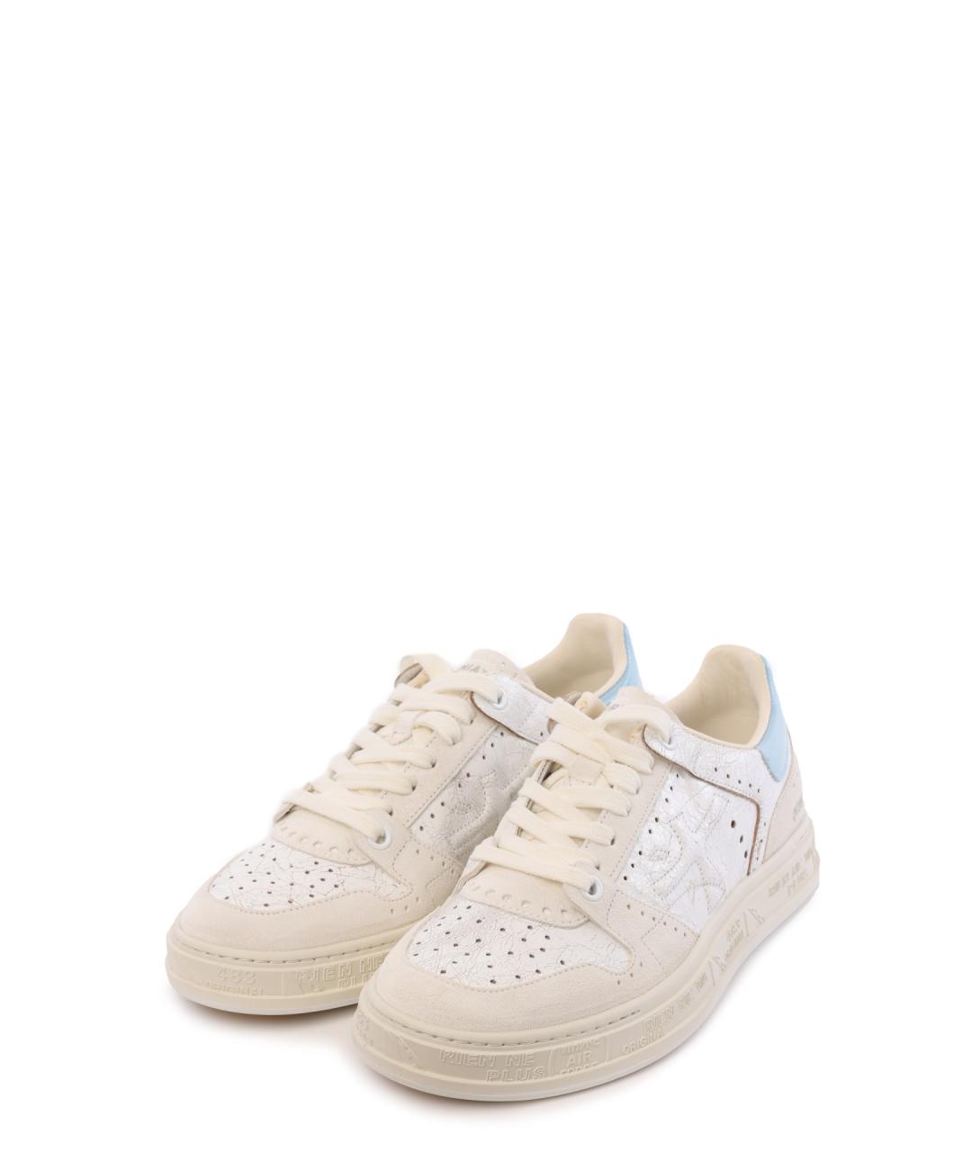 PREMIATA Бежевые кожаные кеды, фото 2