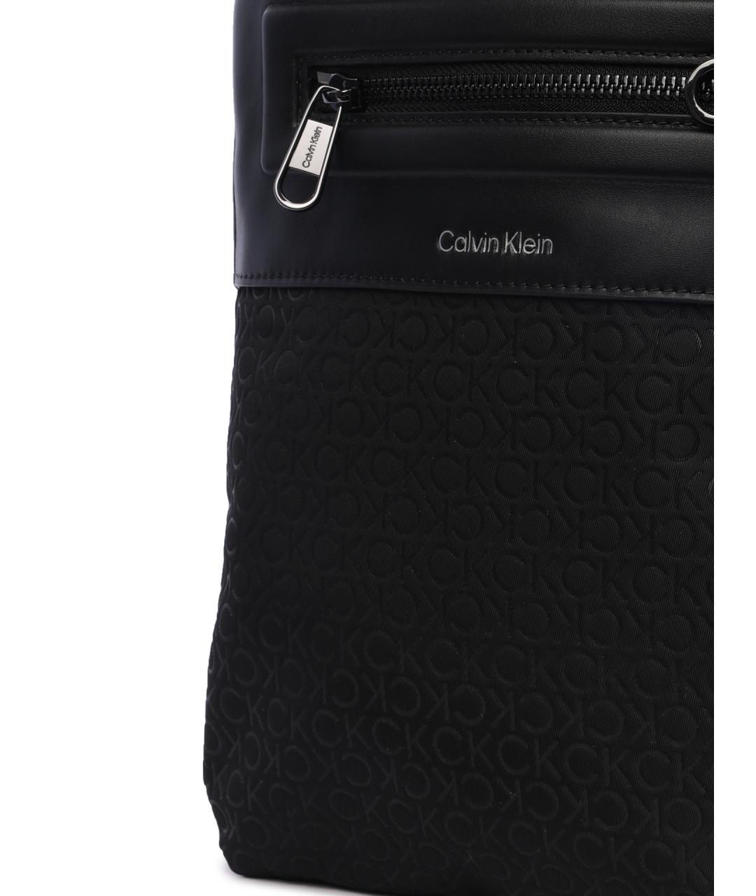 CALVIN KLEIN Черная сумка на плечо, фото 4
