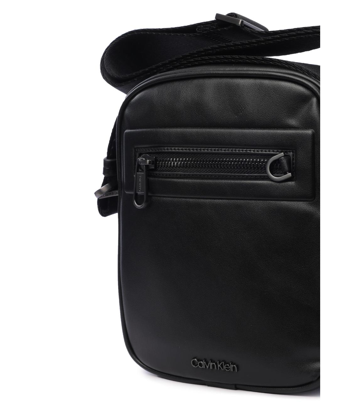 CALVIN KLEIN Черная сумка на плечо, фото 4