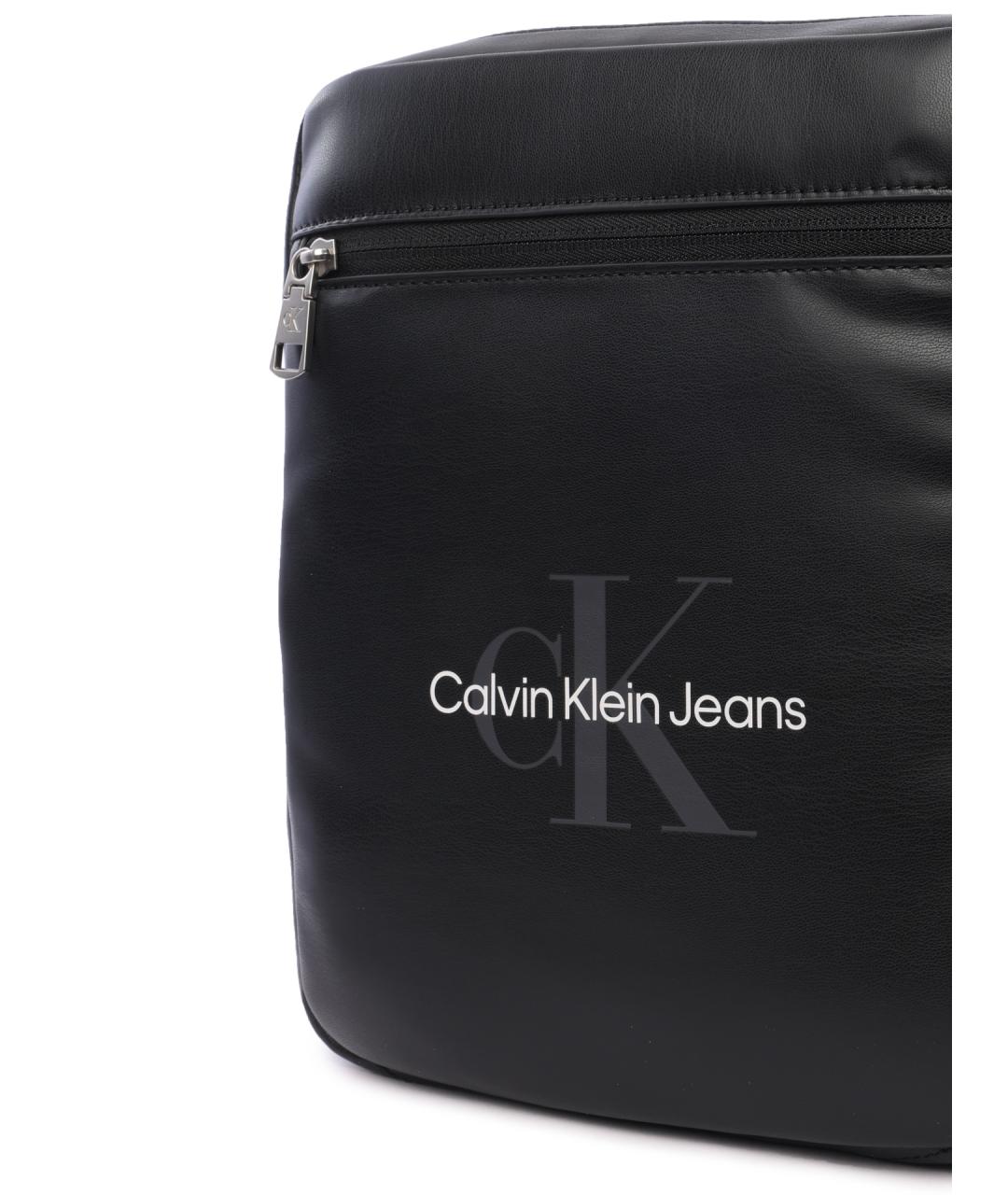 CALVIN KLEIN Черная сумка на плечо, фото 4