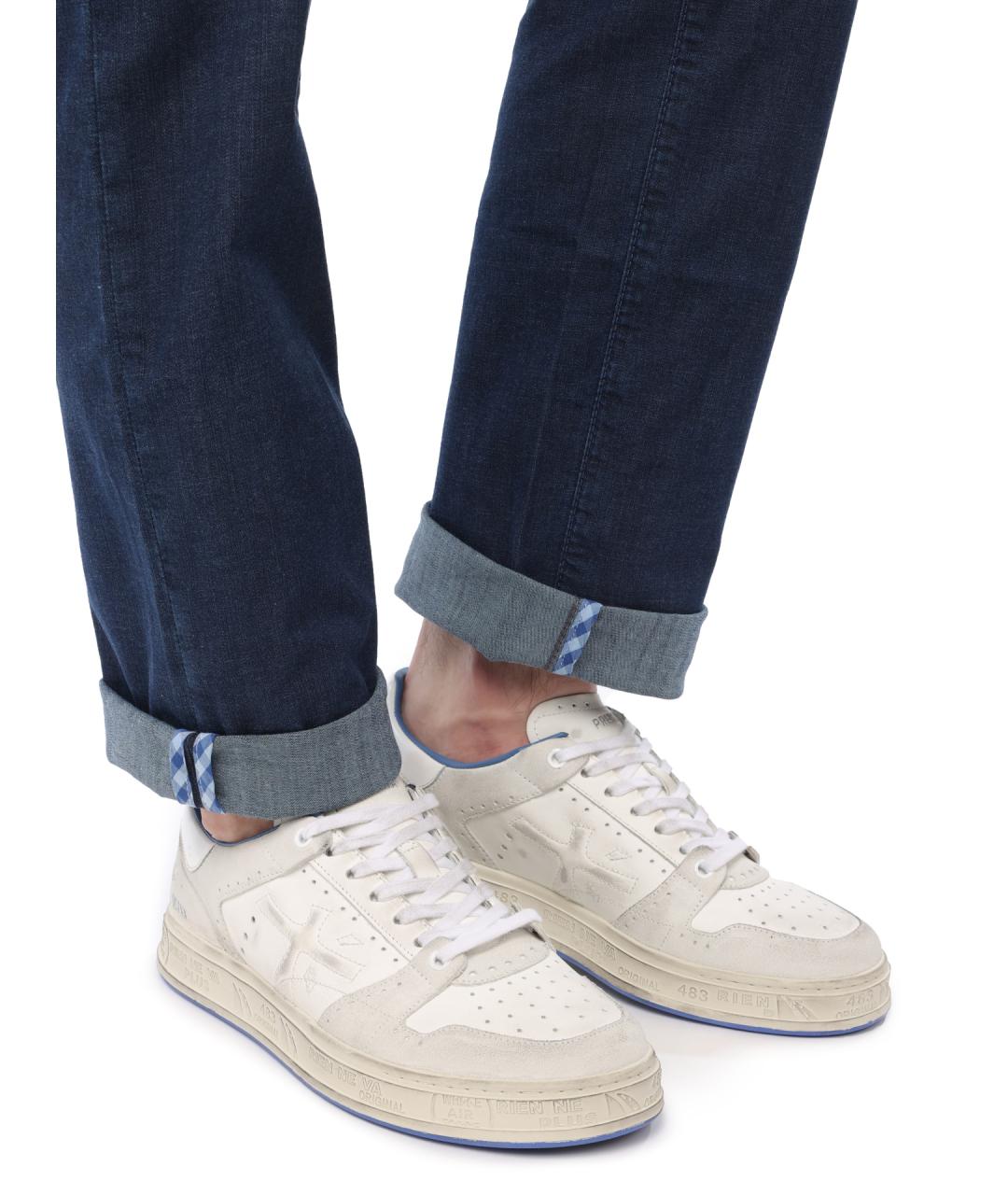 PREMIATA Белые кожаные низкие кроссовки / кеды, фото 7