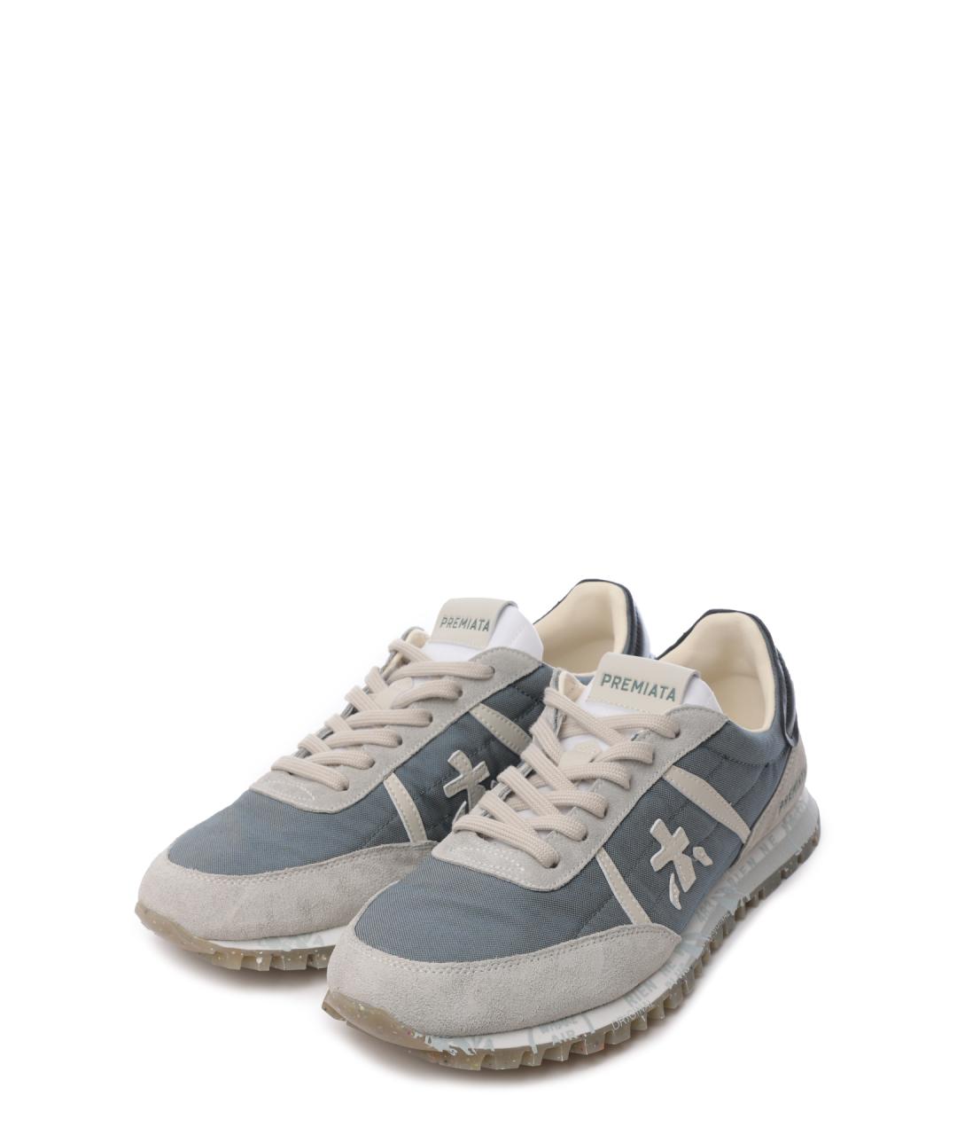PREMIATA Серые низкие кроссовки / кеды, фото 2
