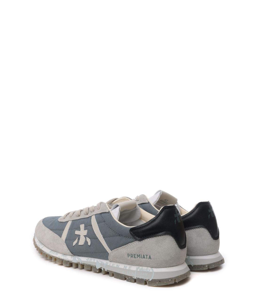 PREMIATA Серые низкие кроссовки / кеды, фото 3