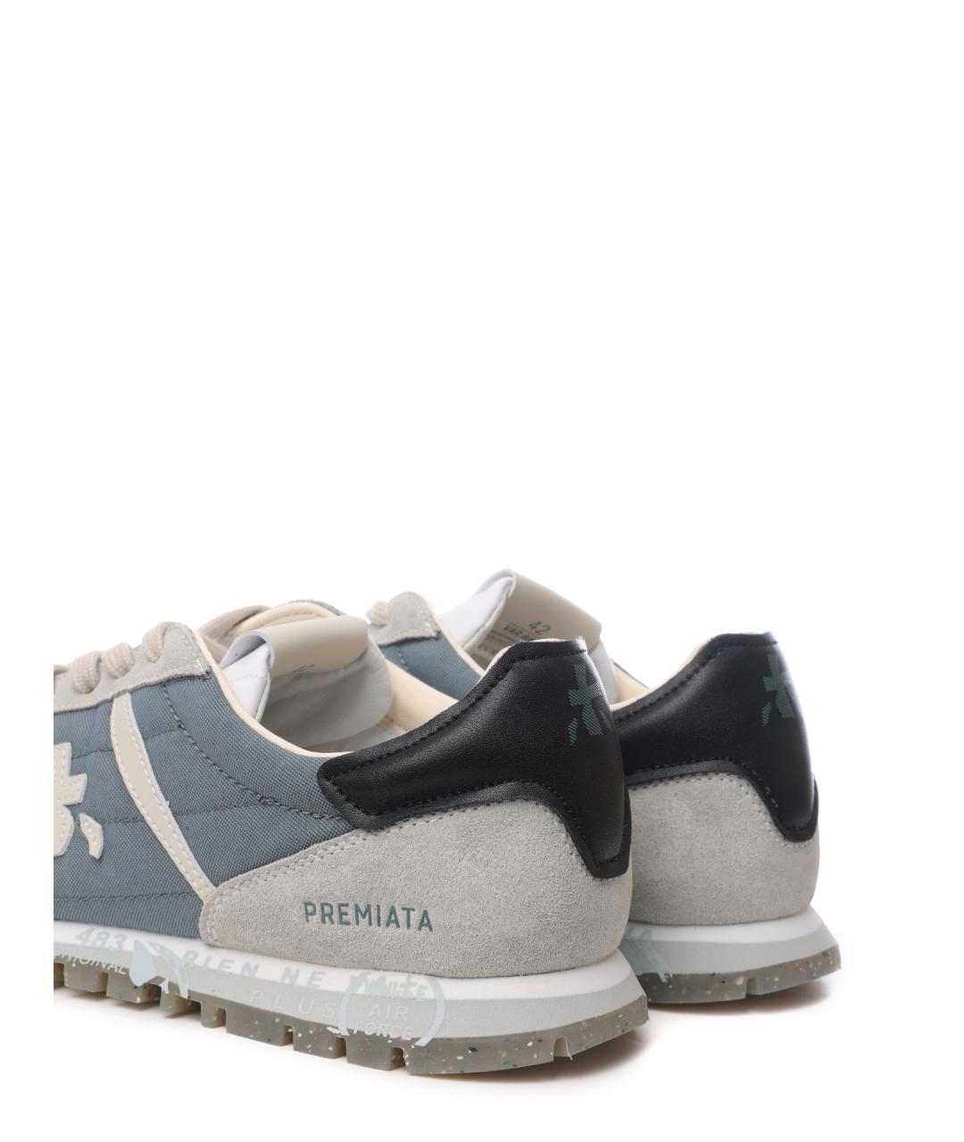 PREMIATA Серые низкие кроссовки / кеды, фото 6