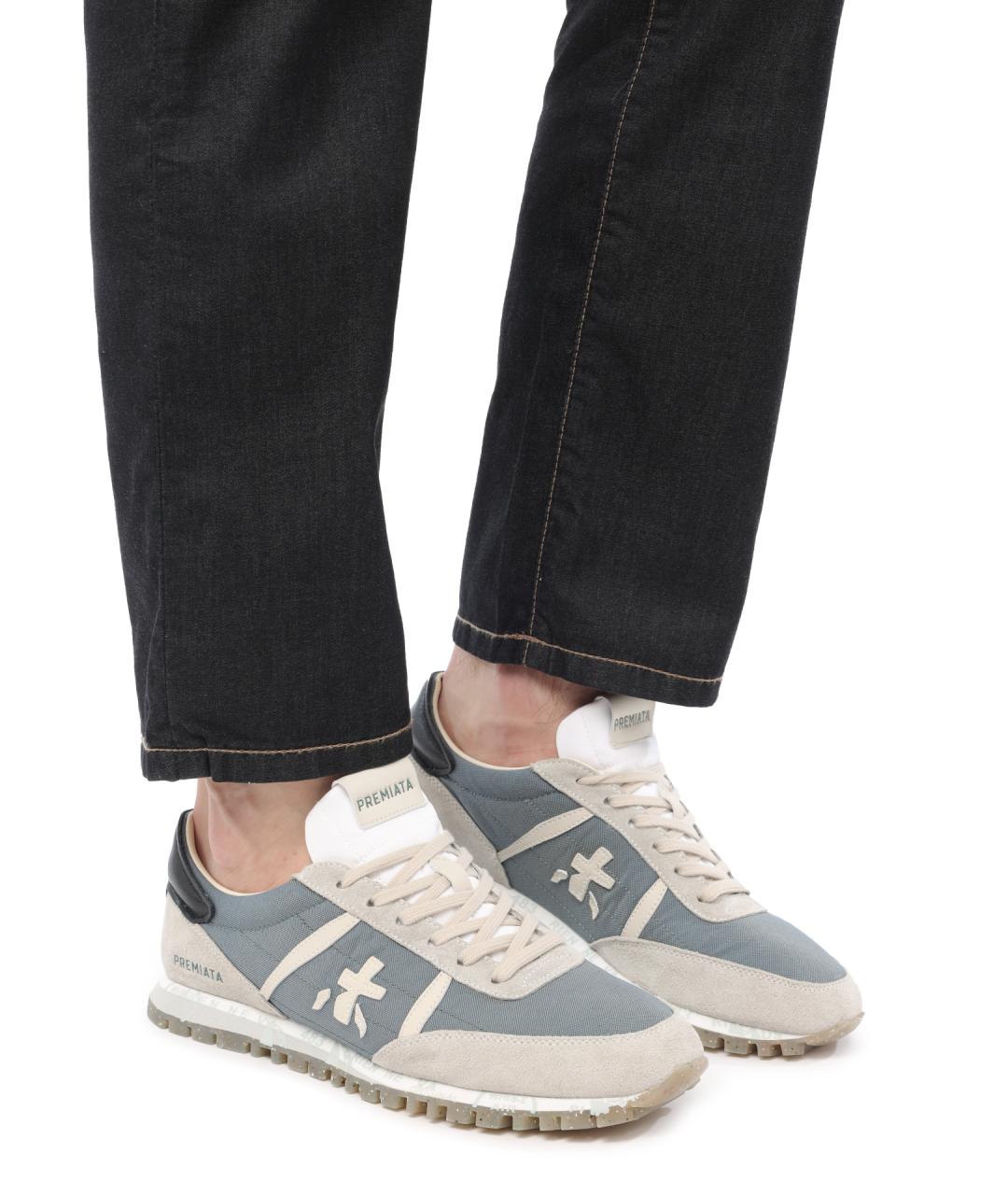 PREMIATA Серые низкие кроссовки / кеды, фото 7