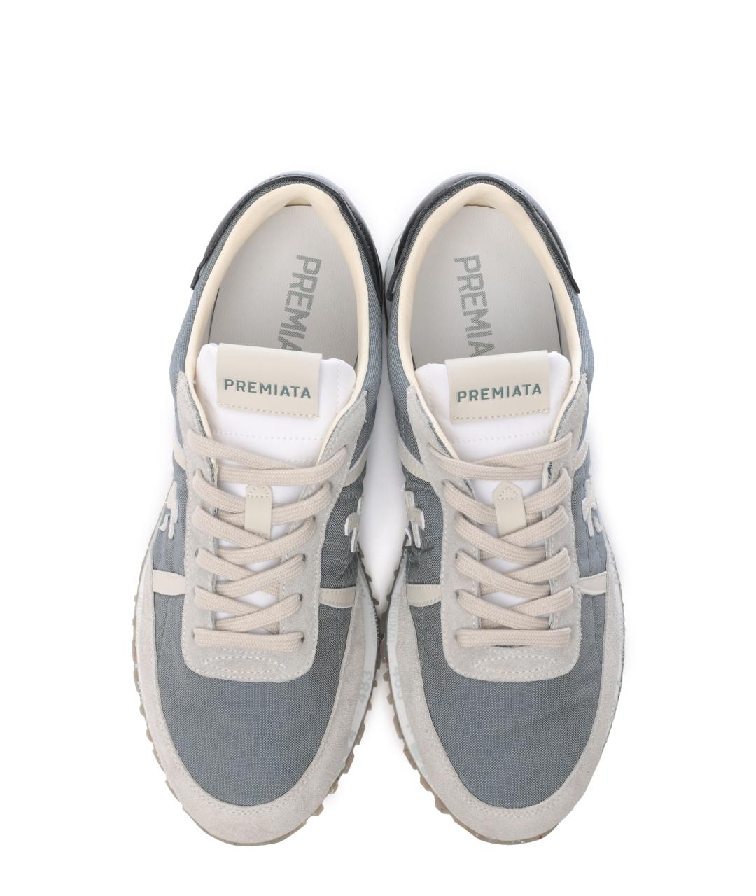 PREMIATA Серые низкие кроссовки / кеды, фото 5