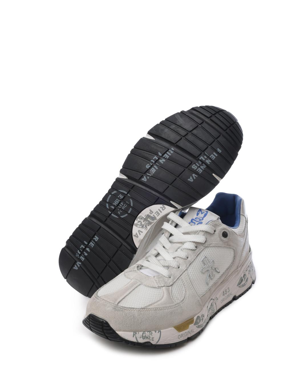 PREMIATA Серые низкие кроссовки / кеды, фото 5