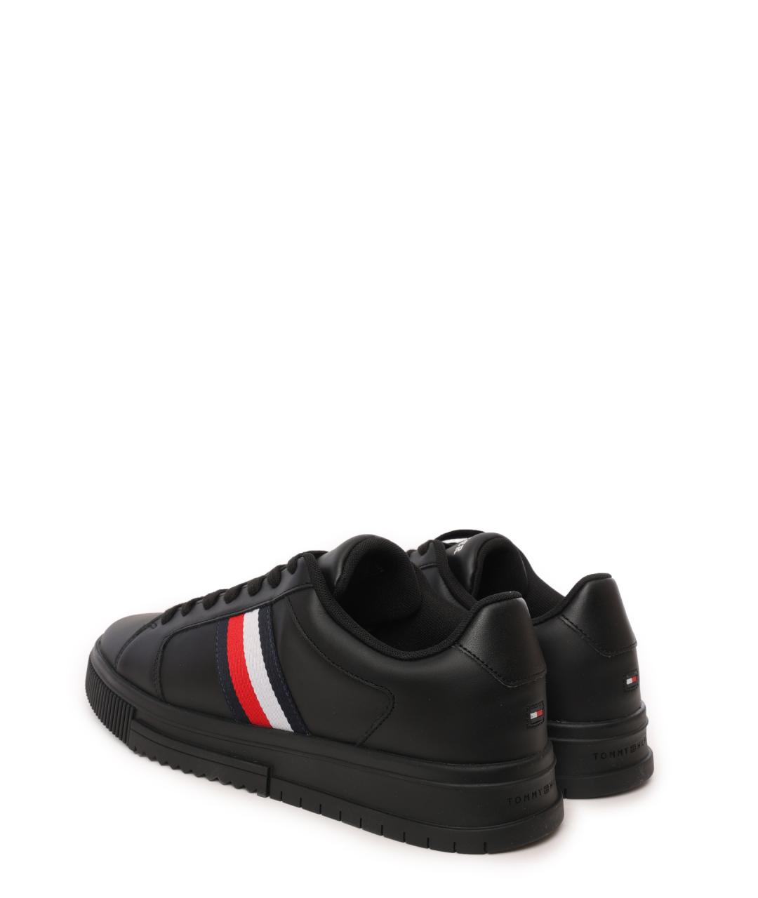 TOMMY HILFIGER Черные низкие кроссовки / кеды, фото 3