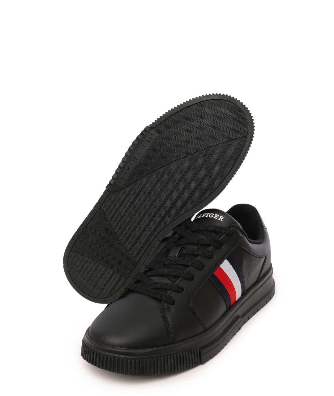 TOMMY HILFIGER Черные низкие кроссовки / кеды, фото 4