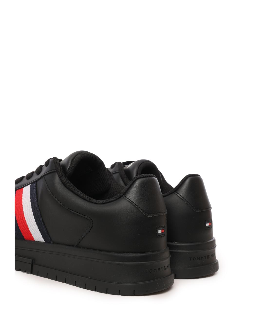 TOMMY HILFIGER Черные низкие кроссовки / кеды, фото 6