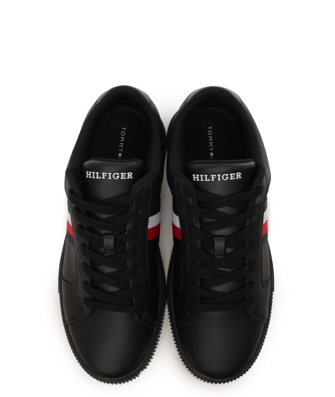 TOMMY HILFIGER Черные низкие кроссовки / кеды, фото 5