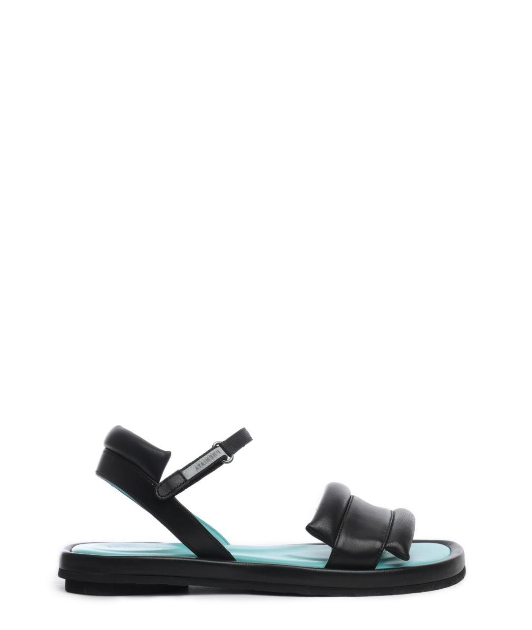 PREMIATA Черные кожаные сандалии, фото 1