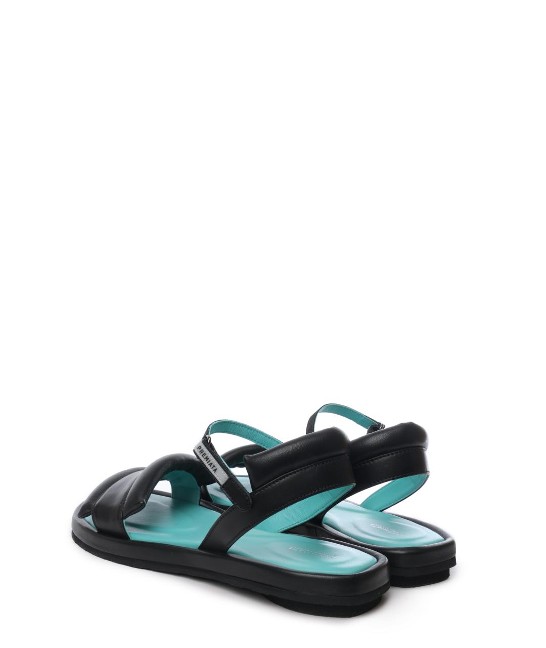 PREMIATA Черные кожаные сандалии, фото 3